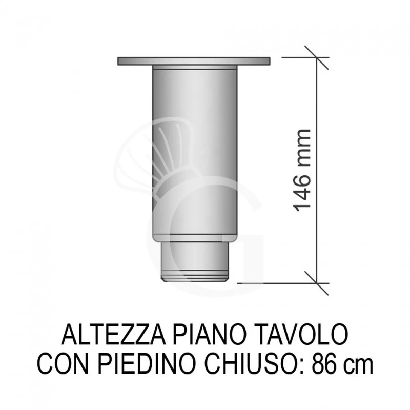 Tavolo Refrigerato 8 Cassetti 1 Porta 700 Mm -2°C/+8°C Alzatina, Motore Sinistra 8 Tavolo Refrigerato 8 Cassetti 1 Porta 700 Mm -2°C/+8°C Alzatina, Motore Sinistra - immagine 6