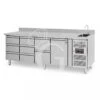 Tavolo Refrigerato 8 Cassetti 1 Porta Con Lavello E Alzatina, Prof. 700 Mm, Temp. +2°C/+8°C, Completo Di Rubinetto 1 Tavolo Refrigerato 8 Cassetti 1 Porta Con Lavello E Alzatina, Prof. 700 Mm, Temp. +2°C/+8°C, Completo Di Rubinetto -Vendite GATRODOMUS tavolo refrigerato 8 cassetti 1 porta con lavello e alzatina prof 700 mm temp 2c8c completo di rubinetto