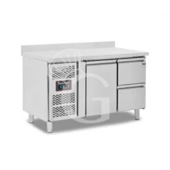 Tavolo Refrigerato 2 Cassetti 1 Porta 700 Mm -2°C/+8°C Alzatina Motore A Sinistra -Vendite GATRODOMUS tavolo refrigerato con 1 porta e 2 cassetti alzatina prof 700 2c8c 13