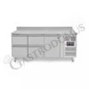 Tavolo Refrigerato 4 Cassetti 1 Porta 700 Mm -2°C/+8°C Alzatina Per Gastronomia