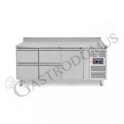 Tavolo Refrigerato 4 Cassetti 1 Porta 700 Mm -2°C/+8°C Alzatina Per Gastronomia
