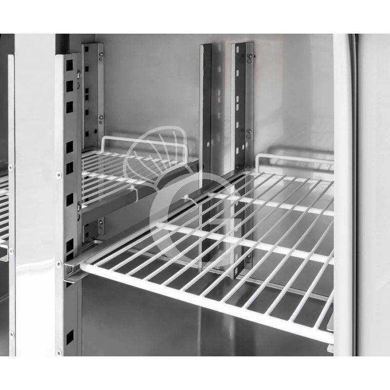 Tavolo Refrigerato 2 Cassetti 2 Porte 700 Mm -2°C/+8°C Alzatina Per Gastronomia 8 Tavolo Refrigerato 2 Cassetti 2 Porte 700 Mm -2°C/+8°C Alzatina Per Gastronomia - immagine 6