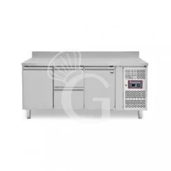 Tavolo Refrigerato 2 Cassetti 2 Porte 700 Mm -2°C/+8°C Alzatina Per Gastronomia