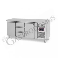 Tavolo Refrigerato 3 Cassetti 2 Porte 700 Mm -2°C/+8°C -Vendite GATRODOMUS tavolo refrigerato con 2 porte e 3 cassetti prof 700 e temperatura 2c8c 2