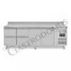 Tavolo Refrigerato 4 Cassetti 2 Porte 700 Mm -2°C/+8°C Alzatina Per Gastronomia -Vendite GATRODOMUS tavolo refrigerato con 2 porte e 4 cassetti alzatina prof700 e temperatura 2c8c