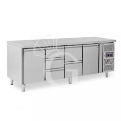 Tavolo Refrigerato 5 Cassetti 2 Porte 700 Mm -2°C/+8°C Per Gastronomia -Vendite GATRODOMUS tavolo refrigerato con 2 porte e 5 cassetti alzatina prof700 e temperatura 2c8c 13