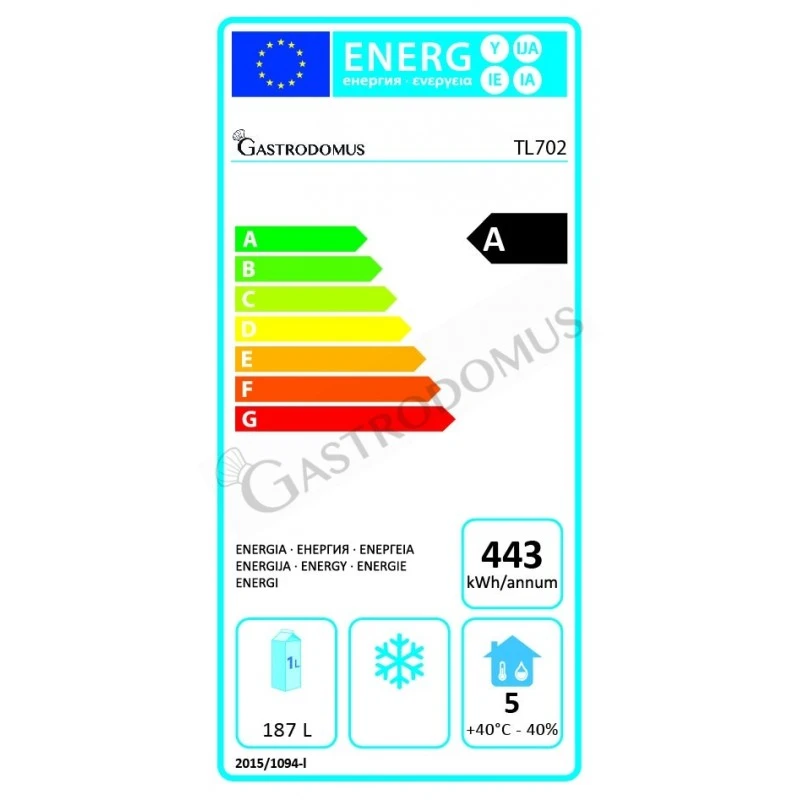 Tavolo Refrigerato Con Lavello 2 Porte Prof. 700 Mm Per Griglie GN1/1Classe Energetica A 4 Tavolo Refrigerato Con Lavello 2 Porte Prof. 700 Mm Per Griglie GN1/1Classe Energetica A - immagine 2