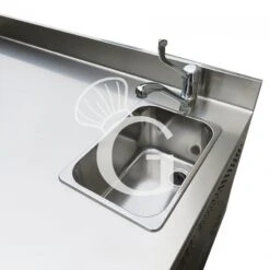 Tavolo Refrigerato Con Lavello 4 Porte Alzatina Prof. 700 Mm 0°C/10°C Classe Energetica C -Vendite GATRODOMUS tavolo refrigerato con lavello 4 porte alzatina prof 700 mm 0c10c classe energetica c 2