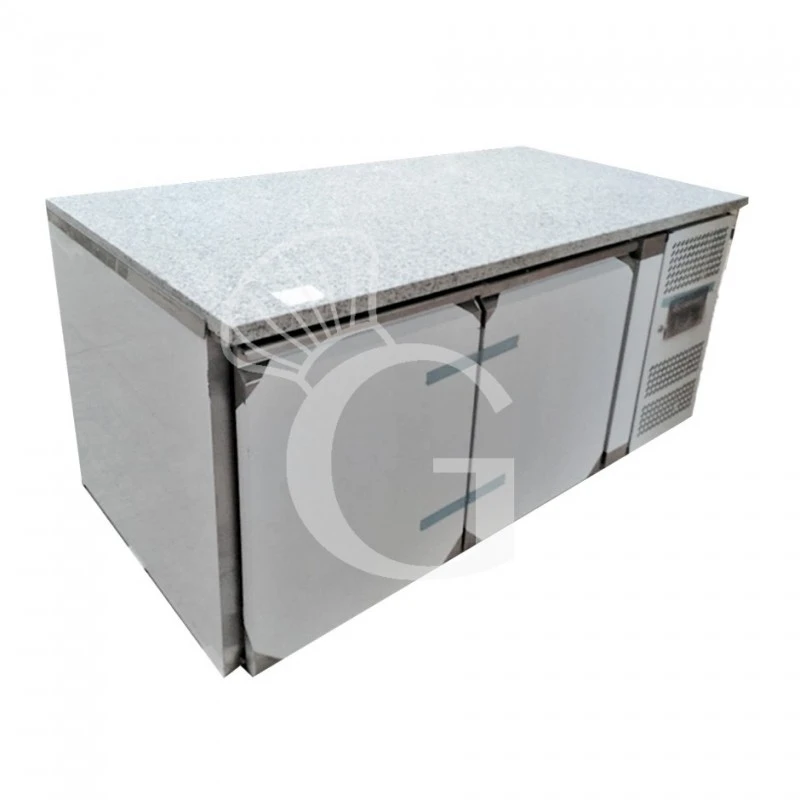 Tavolo Refrigerato Pasticceria 2 Porte -2°C/+8°C Classe Energetica C Piano In Granito Prof. 800 Mm - SECONDA SCELTA 4 Tavolo Refrigerato Pasticceria 2 Porte -2°C/+8°C Classe Energetica C Piano In Granito Prof. 800 Mm - SECONDA SCELTA - immagine 2