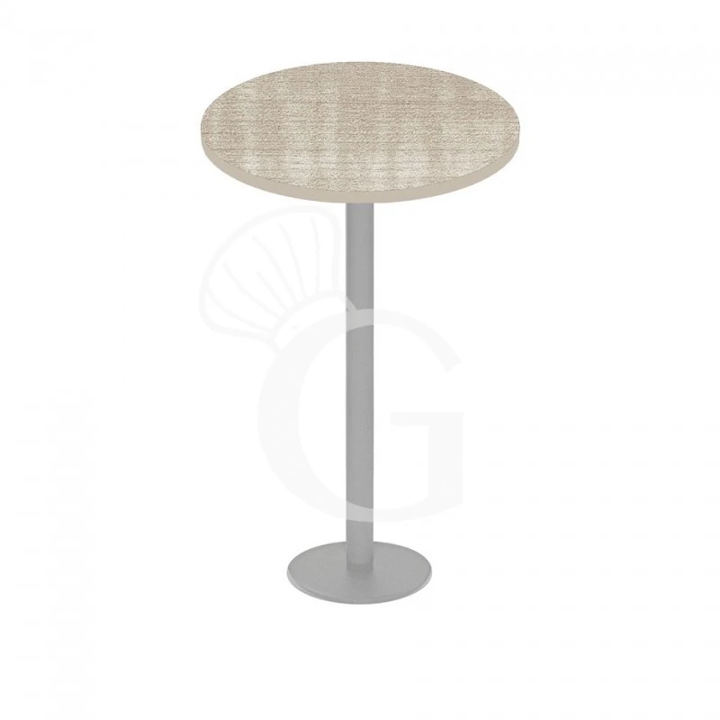 Tavolo Rotondo Piano In HPL E Base In Acciaio Inox Verniciato - Ø600xH1110 Mm 3 Tavolo Rotondo Piano In HPL E Base In Acciaio Inox Verniciato - Ø600xH1110 Mm