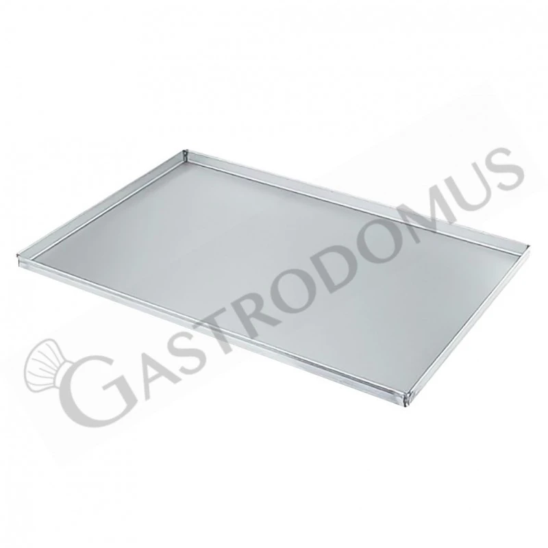 Teglia Rettangolare In Lamiera Alluminata L 800 Mm X P 600 Mm X H 20 Mm 4 Teglia Rettangolare In Lamiera Alluminata L 800 Mm X P 600 Mm X H 20 Mm - immagine 2