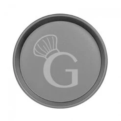 Teglia Rotonda Lamiera Alluminata Diametro 500 Mm X H 45 Mm