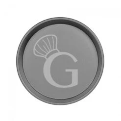 Teglia Rotonda Lamiera Alluminata Diametro 400 Mm X H 30 Mm