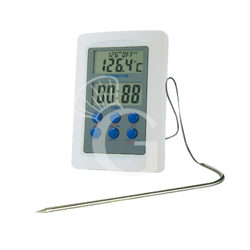 Termometro Con Timer E Allarme Completo Di Sonda L 110 Mm X P 75 Mm X H 15 Mm 3 Termometro Con Timer E Allarme Completo Di Sonda L 110 Mm X P 75 Mm X H 15 Mm