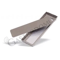 Tortiera Antiaderente Fondo Mobile In Inox L 350 Mm X P 110 Mm X H 25 Mm