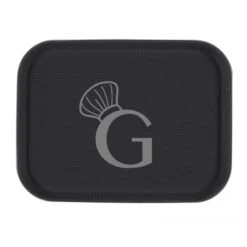 Vassoio Rettangolare Antiscivolo In Fibra Di Vetro Colore Nero - L 405 Mm X P 305 Mm X H 20 Mm