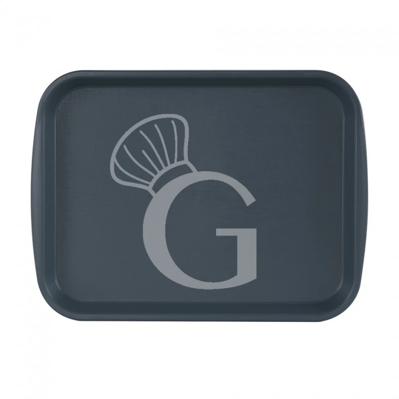 Vassoio Rettangolare In Polipropilene Colore Grigio Scuro - Dimensioni L 475 X P 355 X H 20 Mm 3 Vassoio Rettangolare In Polipropilene Colore Grigio Scuro - Dimensioni L 475 X P 355 X H 20 Mm