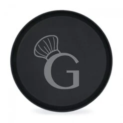 Vassoio Rotondo Antiscivolo In Fibra Di Vetro Colore Nero - Ø 280 Mm