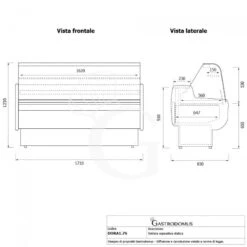 Vetrina Espositiva Dora +1°C/+10°C L 1710 Mm Full Optional -Vendite GATRODOMUS vetrina espositiva dora 1c10c l 1710 mm full optional 5