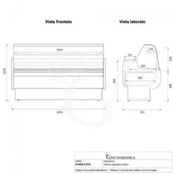 Vetrina Espositiva Statica Dora +1°C/+10°C L 2050 Mm Full Optional 15 Vetrina Espositiva Statica Dora +1°C/+10°C L 2050 Mm Full Optional -Vendite GATRODOMUS vetrina espositiva statica dora 1c10c l 2050 mm full optional 5
