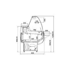 Vetrina Espositiva Statica Dora +1°C/+10°C L 2520 Mm Full Optional -Vendite GATRODOMUS vetrina espositiva statica dora 1c10c l 2520 mm full optional 12