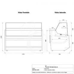 Vetrina Espositiva Statica Sofia +1°/+10°C L 1700 Mm Full Optional -Vendite GATRODOMUS vetrina espositiva statica sofia 110c l 1060 mm full optional 7