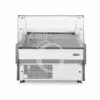 Banco Espositivo Gastronomia Ventilato, Vetro Dritto, Ripiano Intermedio, 0°/+5°C, Lunghezza 1330 Mm, Full Optional -Vendite GATRODOMUS vetrina espositiva ventilata punta 05c l 1330 mm full optional