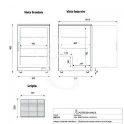 Vetrina Frigo Ventilata Da Banco O Retrobanco Orizzontale, 1 Porta Battente 98 LT - Temperatura 0°C/+10°C 21 Vetrina Frigo Ventilata Da Banco O Retrobanco Orizzontale, 1 Porta Battente 98 LT - Temperatura 0°C/+10°C -Vendite GATRODOMUS vetrina frigo ventilata da banco o retrobanco orizzontale 1 porta battente 98 lt temperatura 0c10c 9