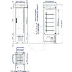 Vetrina Pasticceria Refrigerata Ventilato 250 LT -25°C/+5°C 1 Lato Vetro -Vendite GATRODOMUS vetrina pasticceria refrigerata ventilato 250 lt 25c5c 1 lato vetro 2