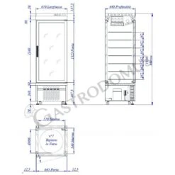 Vetrina Pasticceria Refrigerata Ventilato 430 LT -25°C/+5°C 4 Lati Vetro Ripiani Tondi Girevoli -Vendite GATRODOMUS vetrina pasticceria refrigerata ventilato 430 lt 25c5c 4 lati vetro ripiani tondi girevoli 1