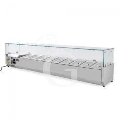 Vetrina Refrigerata Per Pizzeria Con Motore A Sinistra L 2000 Mm Per 9 Bacinelle GN1/3 11 Vetrina Refrigerata Per Pizzeria Con Motore A Sinistra L 2000 Mm Per 9 Bacinelle GN1/3 -Vendite GATRODOMUS vetrina refrigerata per pizzeria con motore a sinistra lunghezza 2000 mm predisposta per 9 bacinelle gn13 2