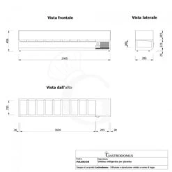 Vetrina Refrigerata Per Pizzeria L 2000 Mm Per 9 Bacinelle GN1/3 12 Vetrina Refrigerata Per Pizzeria L 2000 Mm Per 9 Bacinelle GN1/3 -Vendite GATRODOMUS vetrina refrigerata per pizzeria l 2000 mm per 9 bacinelle gn13 3