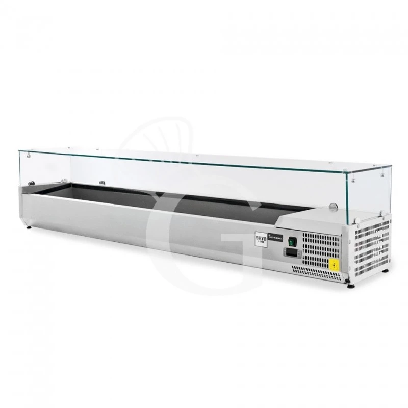 Vetrina Refrigerata Per Pizzeria L 2000 Mm Per 9 Bacinelle GN1/3 3 Vetrina Refrigerata Per Pizzeria L 2000 Mm Per 9 Bacinelle GN1/3