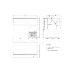 Vetrina Refrigerata Sandwich 2 Ripiani Con Unità Refrigerante - Lunghezza 1600 Mm -Vendite GATRODOMUS vetrina refrigerata sandwich 2 ripiani con unita refrigerante lunghezza 1600 mm 4