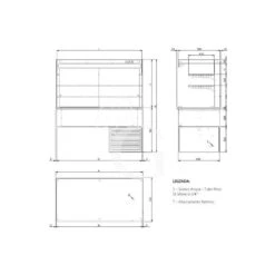 Vetrina Refrigerata Ventilata Cubica 2 Ripiani Con Tendina Lato Cliente - Lunghezza 1460 Mm 13 Vetrina Refrigerata Ventilata Cubica 2 Ripiani Con Tendina Lato Cliente - Lunghezza 1460 Mm -Vendite GATRODOMUS vetrina refrigerata ventilata cubica 2 ripiani con tendina lato cliente lunghezza 1460 mm 5