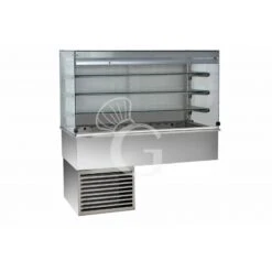 Vetrina Refrigerata Ventilata Cubica 3 Ripiani Con Tendina Lato Cliente - Lunghezza 1135 Mm