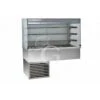Vetrina Refrigerata Ventilata Cubica 3 Ripiani Con Tendina Lato Cliente - Lunghezza 810 Mm -Vendite GATRODOMUS vetrina refrigerata ventilata cubica 3 ripiani con tendina lato cliente lunghezza 810 mm
