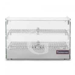 Vetrina Riscaldata Vetro E Inox +30°C/+90°C 50 LT L 555 Mm X P 375 Mm X H 370 Mm - Apribile In Entrambi I Lati