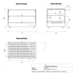Vetrina Riscaldata Vetro E Inox +30°C/+90°C 50 LT L 555 Mm X P 375 Mm X H 370 Mm - Apribile In Entrambi I Lati -Vendite GATRODOMUS vetrina riscaldata in vetro e inox temp 30c e 90c 50 litri 4