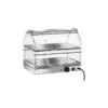 Vetrina Riscaldata Inox E Plexigass, 2 Piani, Temperatura +30°C/+90°C - L 500 Mm X P 350 Mm X H 400 Mm -Vendite GATRODOMUS vetrina riscaldata inox 2 piani l50cm