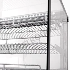 Vetrina Riscaldata Inox E Vetro 3 Piani +30°C/+90°C 160 LT L 856 Mm X P 568 Mm X H 686 Mm -Vendite GATRODOMUS vetrina riscaldata inox con 3 piani lunghezza 856 mm 1