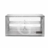 Vetrina Riscaldata Vetro E Inox +30°C/+90°C 80 LT L 700 Mm X P 400 Mm X H 360 Mm -Vendite GATRODOMUS vetrina riscaldata inox predisposta per 4 bacinelle gn 13 h 40 mm