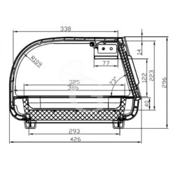 Vetrina Sushi 4 Bacinelle GN1/3 190 W L 1175 Mm X P 425 Mm X H 295 Mm -Vendite GATRODOMUS vetrina sushi 4 x gn13 7