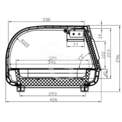 Vetrina Sushi 5 Bacinelle GN1/3 0,19 KW L 1355 Mm X P 420 Mm X H 295 Mm 27 Vetrina Sushi 5 Bacinelle GN1/3 0,19 KW L 1355 Mm X P 420 Mm X H 295 Mm -Vendite GATRODOMUS vetrina sushi 5 x gn13 12