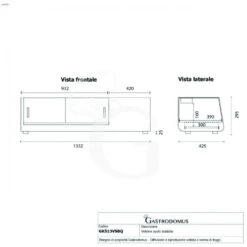 Vetrina Sushi 5 Bacinelle GN1/3 190 W L 1352 Mm X P 425 Mm X H 295 Mm 19 Vetrina Sushi 5 Bacinelle GN1/3 190 W L 1352 Mm X P 425 Mm X H 295 Mm -Vendite GATRODOMUS vetrina sushi 5 x gn13 21