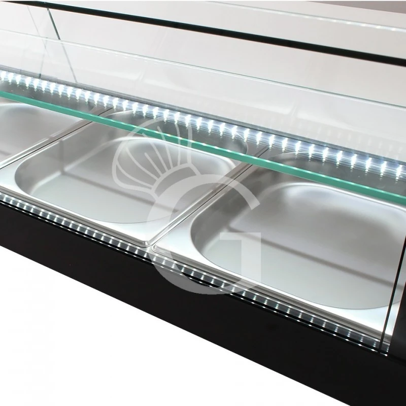 Vetrina Tapas 5 Bacinelle GN1/2 0,16 KW L 1740 Mm X P 395 Mm X H 375 Mm 9 Vetrina Tapas 5 Bacinelle GN1/2 0,16 KW L 1740 Mm X P 395 Mm X H 375 Mm - immagine 7