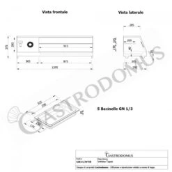 Vetrina Tapas 5 Bacinelle GN1/3 160 W L 1295 Mm X P 395 Mm X H 375 Mm 17 Vetrina Tapas 5 Bacinelle GN1/3 160 W L 1295 Mm X P 395 Mm X H 375 Mm -Vendite GATRODOMUS vetrina tapas 5 bacinelle gn13 160 w l 1295 mm x p 395 mm x h 375 mm 6