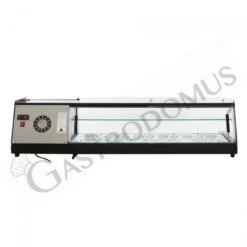 Vetrina Tapas 6 Bacinelle GN1/3 160 W L 1470 Mm X P 395 Mm X H 375 Mm -Vendite GATRODOMUS vetrina tapas 6 bacinelle gn13 160 w l 1470 mm x p 395 mm x h 375 mm 3