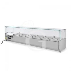 Vetrinetta Refrigerata Per Pizzeria Con Motore A Sinistra L 1400 Mm Per 6 Bacinelle GN1/4 -Vendite GATRODOMUS vetrinetta refrigerata per pizzeria con motore a sinistra l 1400 mm per 6 bacinelle gn14 2