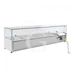 Vetrinetta Refrigerata Per Pizzeria L 1400 Mm Per 6 Bacinelle GN1/4 -Vendite GATRODOMUS vetrinetta refrigerata per pizzeria l 1400 mm per 6 bacinelle gn14 2